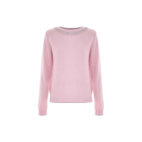 Kocca Maglia Maglia Donna girocollo dettaglio gioiello XS A25 - KOCCABAYLEES - 10010 - XS - Francavilla Moda